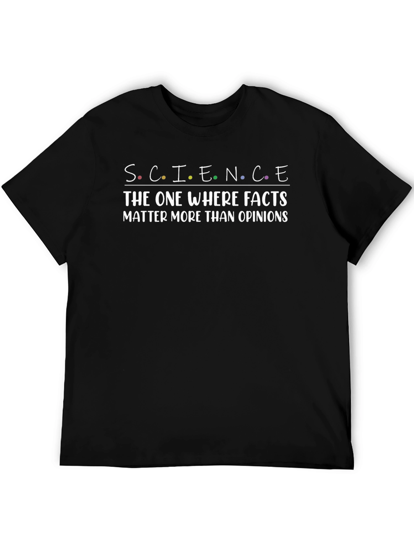 Black Science Facts Matter T-Shirt - Unisex view 5