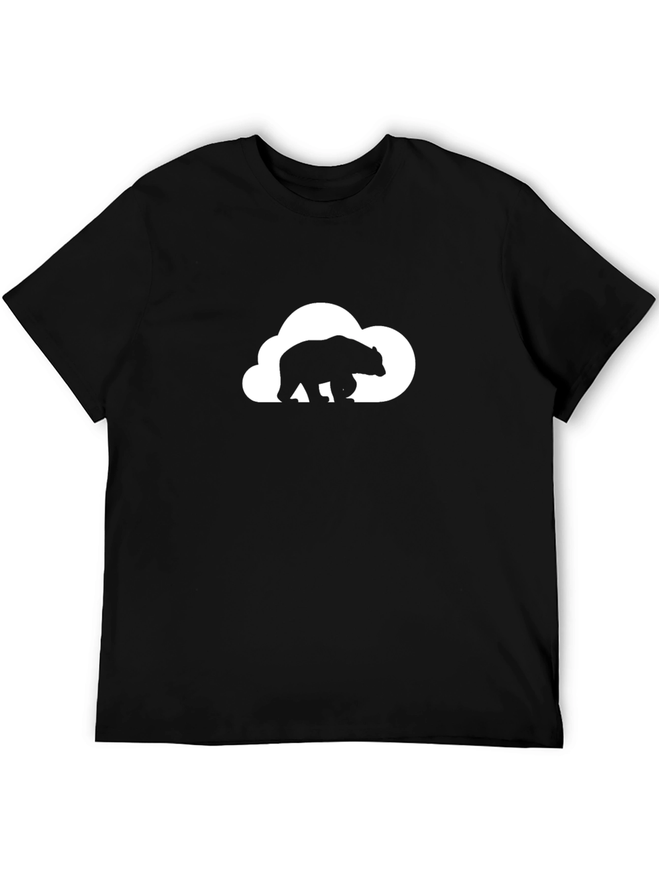 Black Bear Cloud T-Shirt - Black Graphic Tee view 5