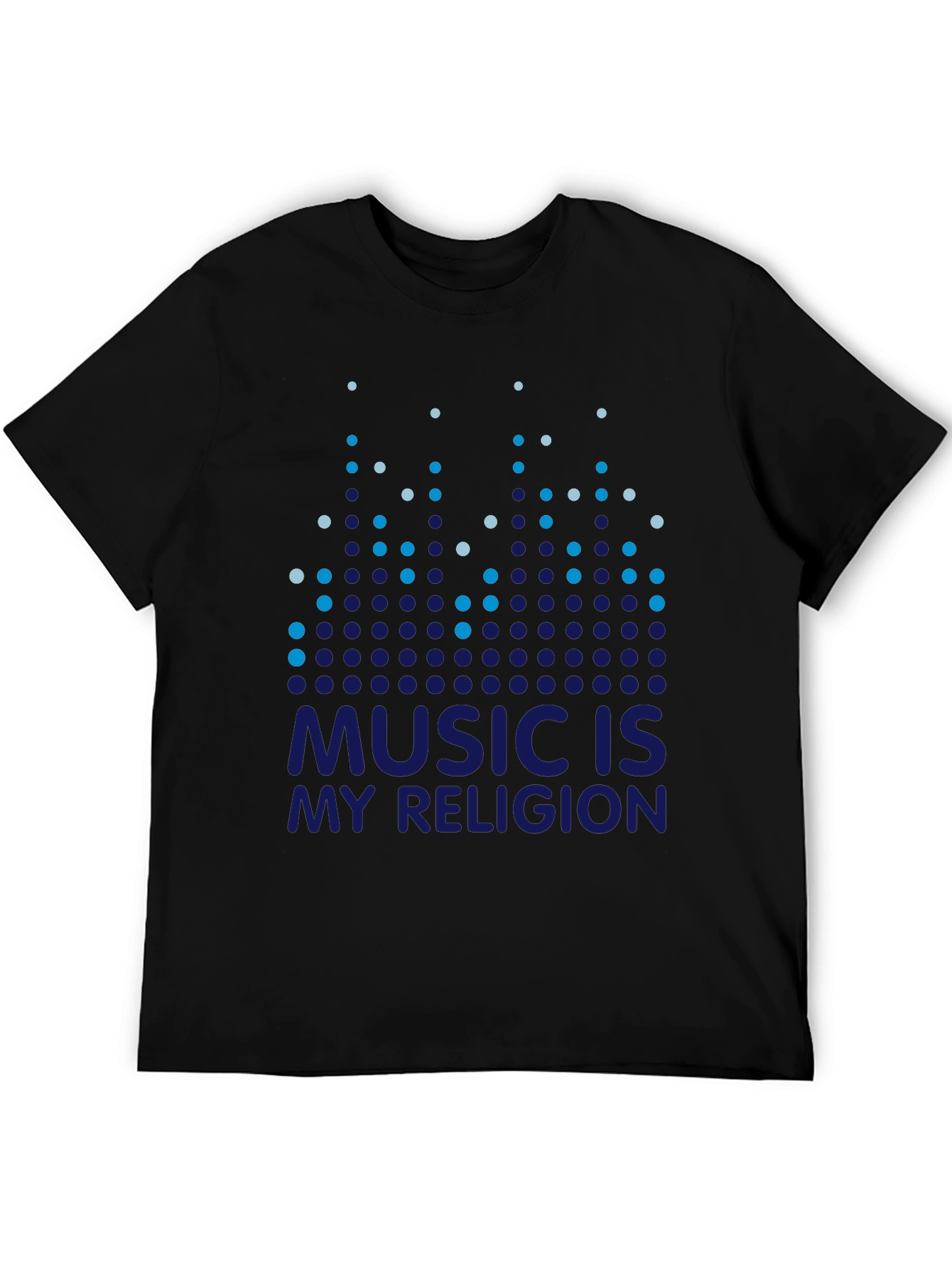 Black Music Is My Religion Black T-Shirt view 5