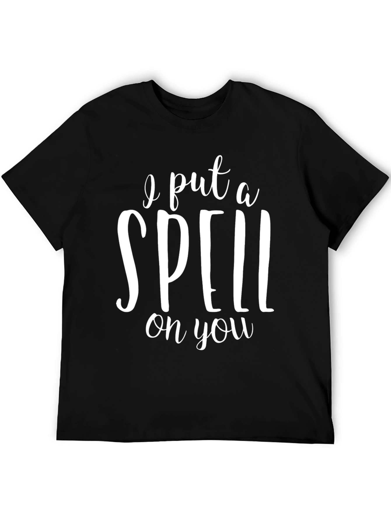 Black I Put A Spell On You Black Graphic Tee view 5
