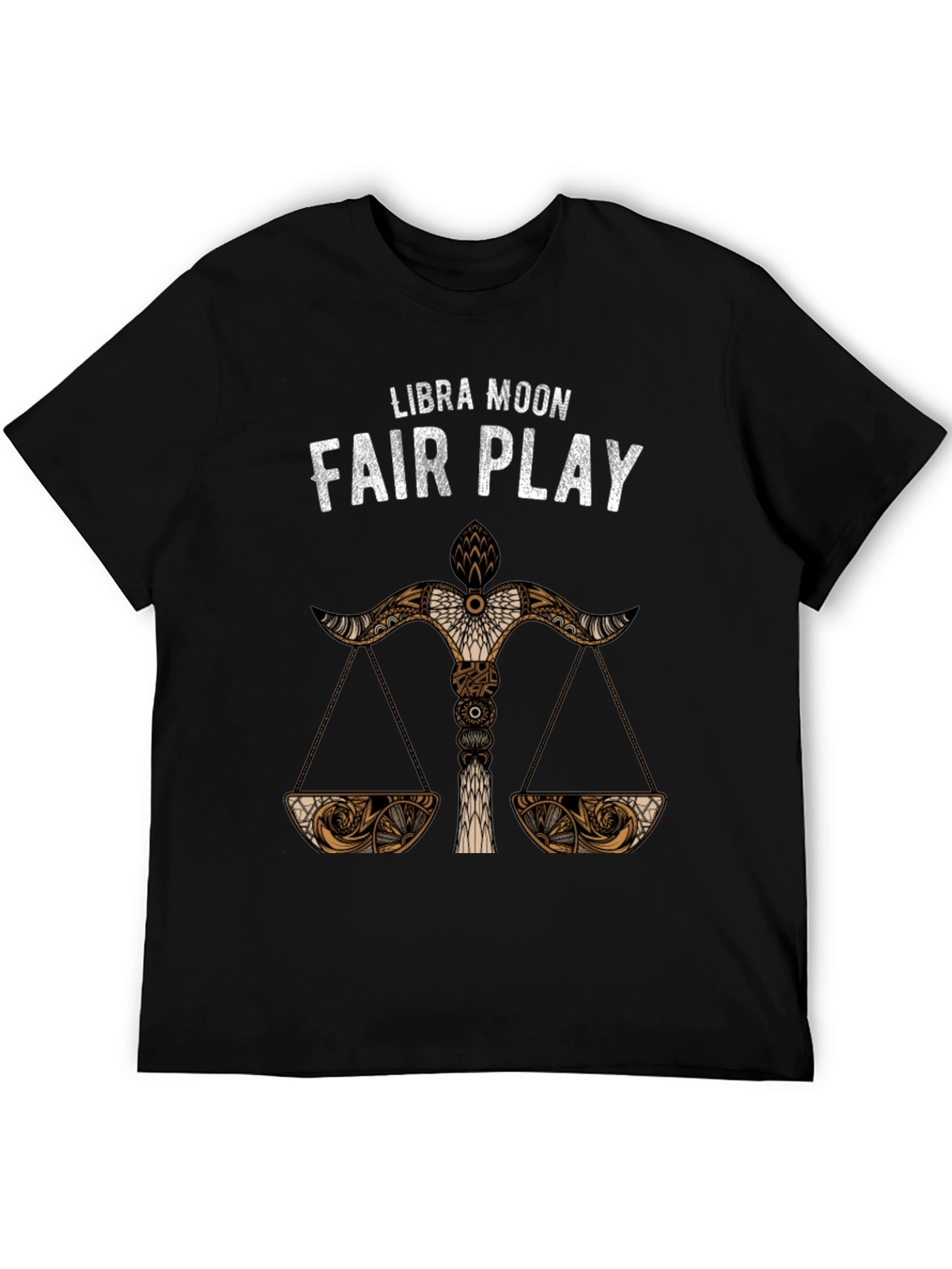 Black Libra Moon Fair Play Graphic Tee view 5