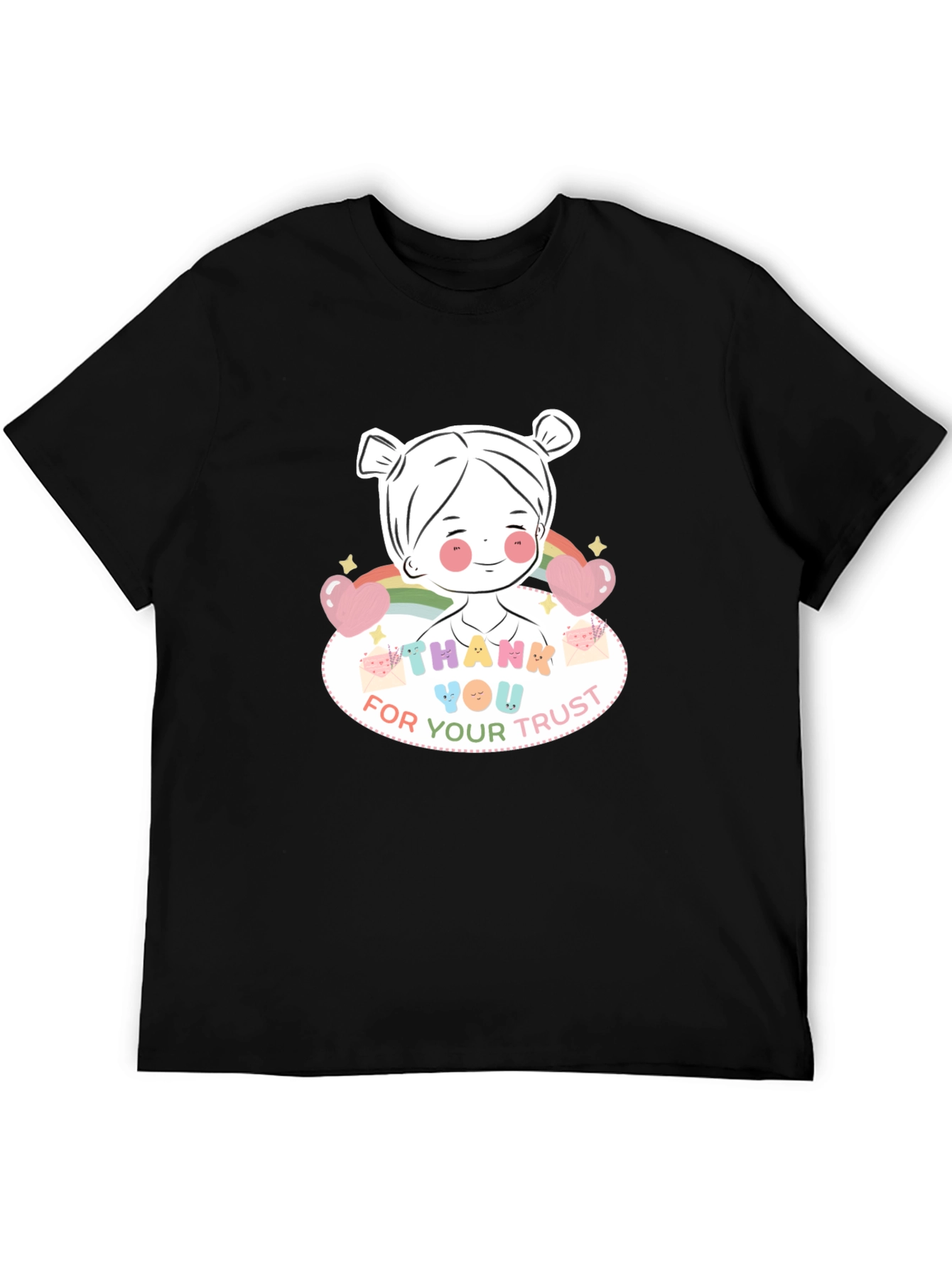 Black Thank You For Your Trust Black T-Shirt view 5