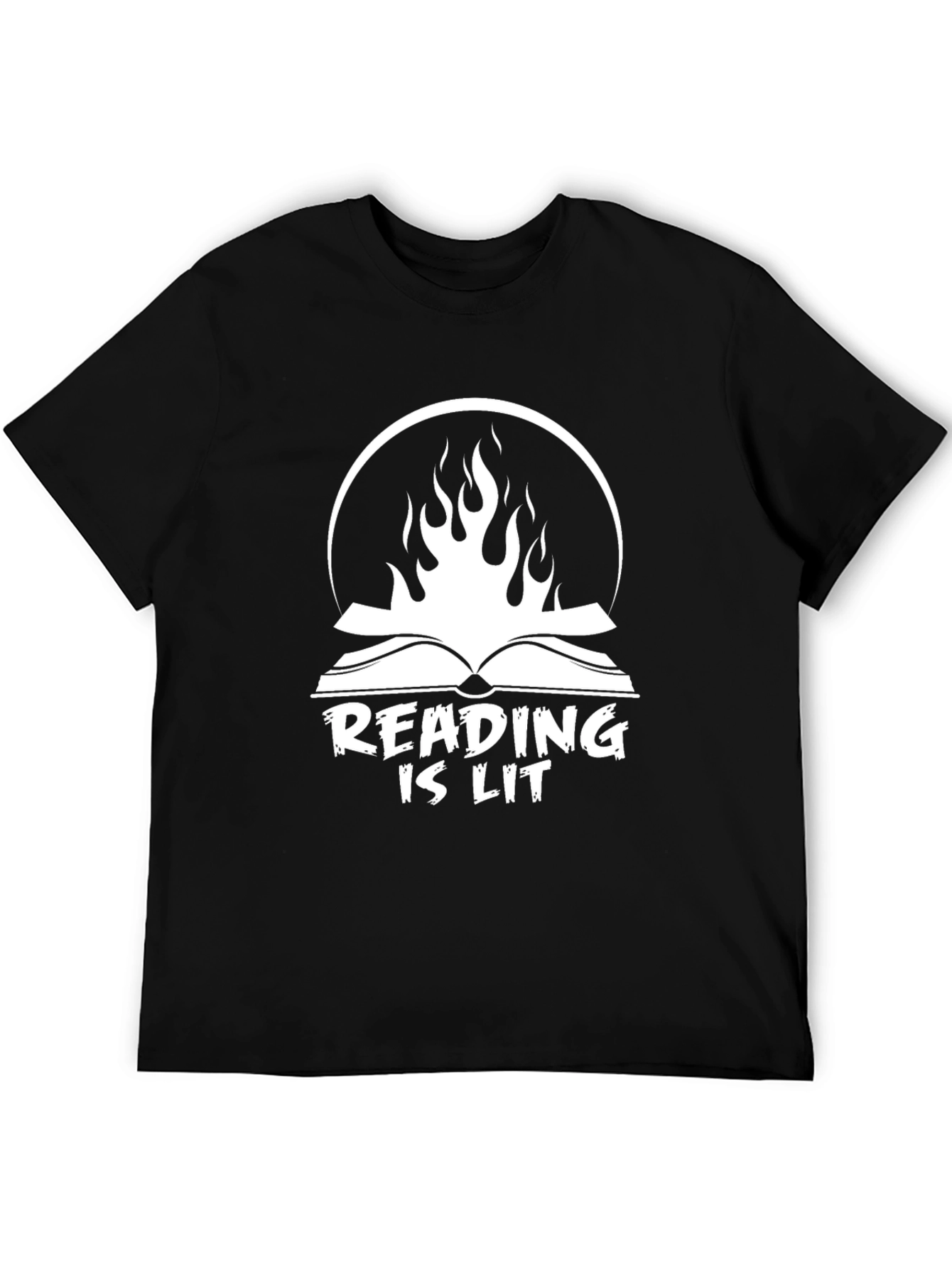 Black Reading Is Lit T-Shirt view 5