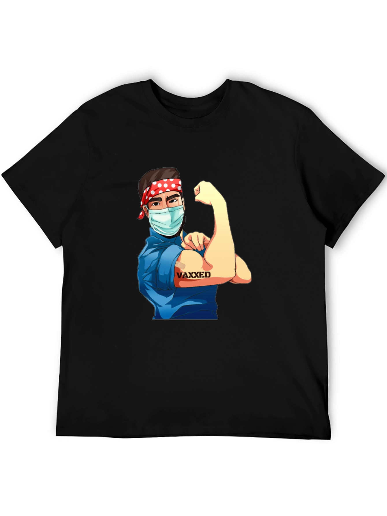 Black Vaxxed Rosie the Riveter T-Shirt view 5