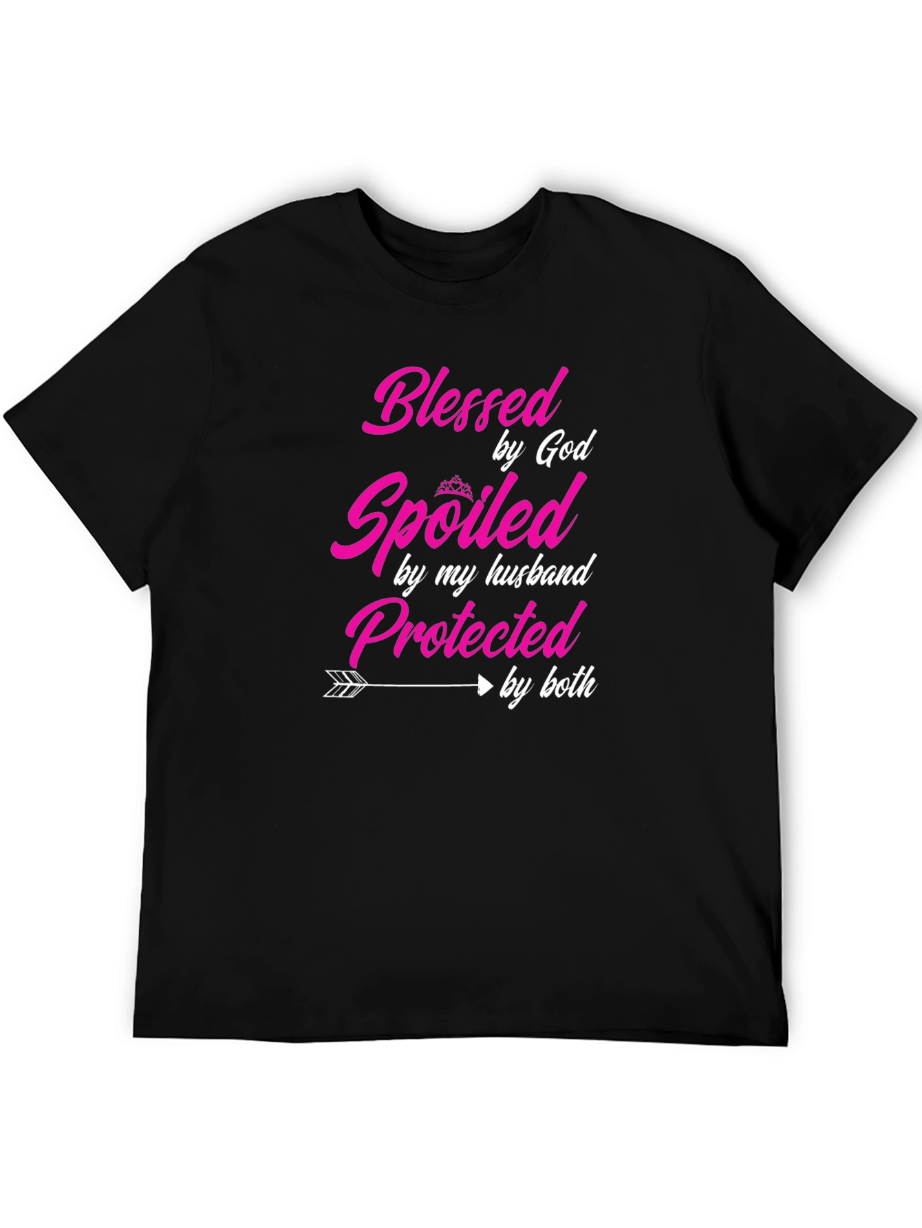 Black Blessed Spoiled Protected T-Shirt view 5