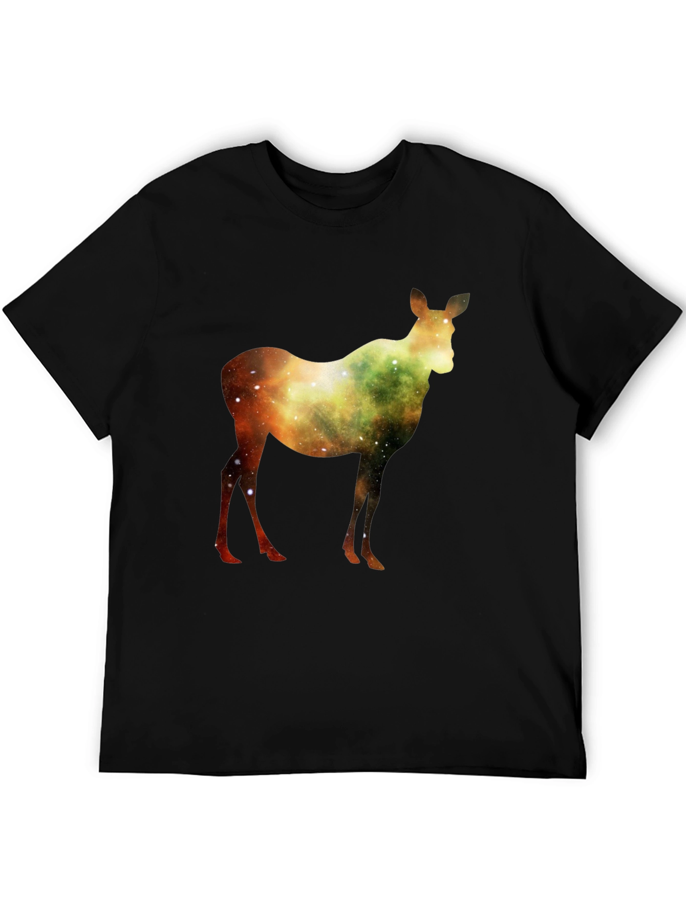 Black Galaxy Deer Graphic T-Shirt - Stylish & Unique view 5