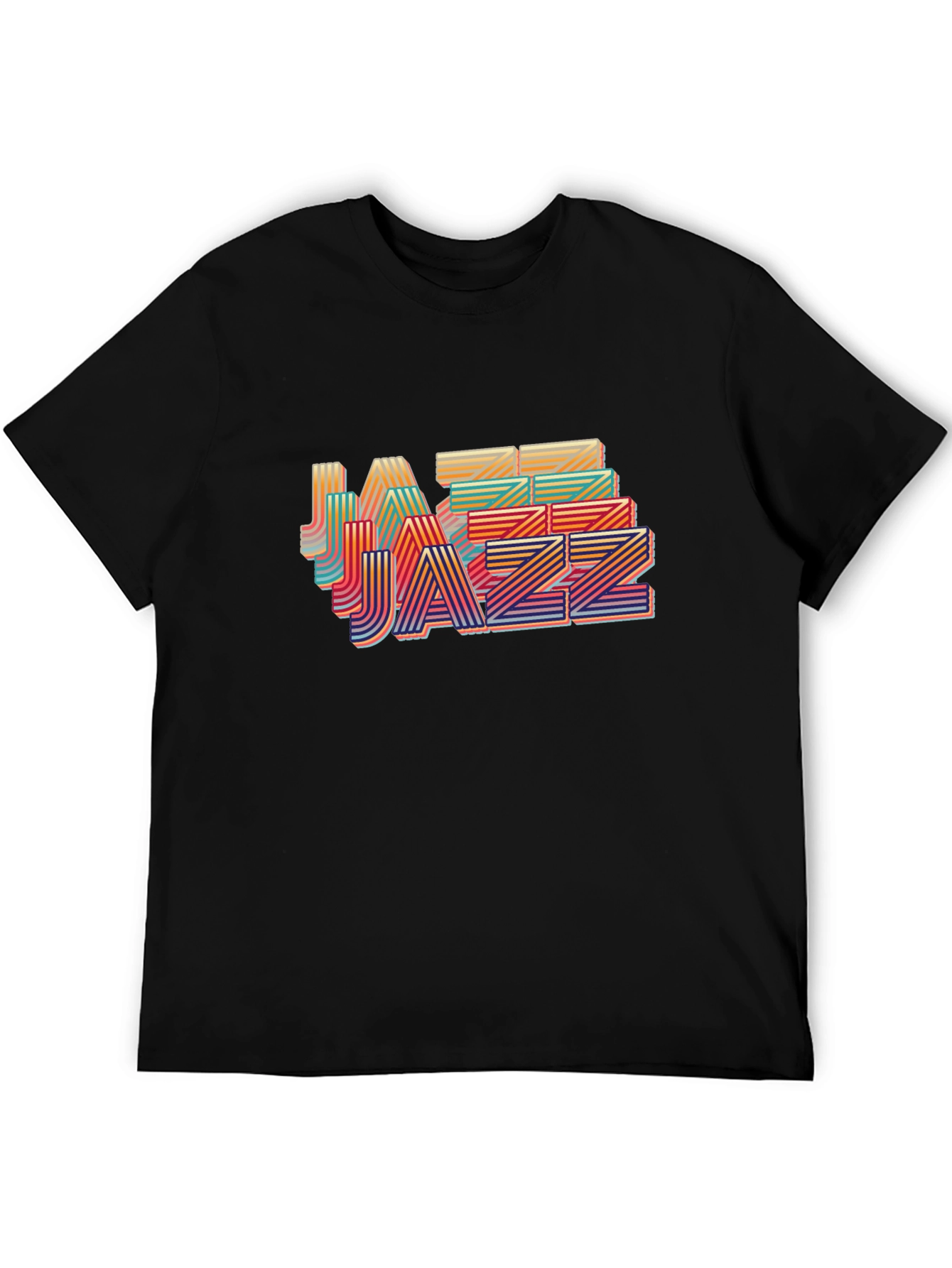 Black Jazz Music Black T-Shirt view 5