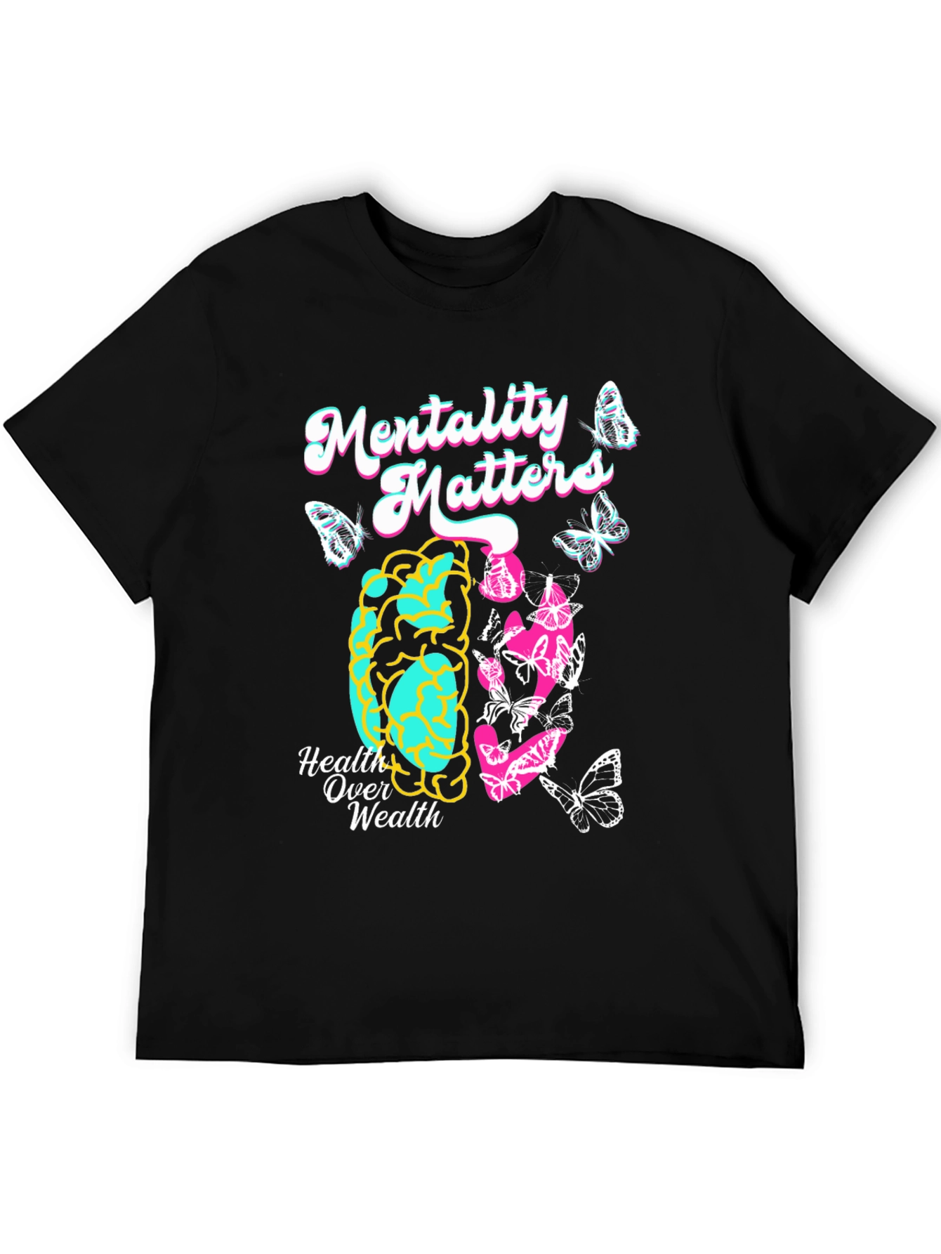 Black Mentality Matters Graphic Tee view 5