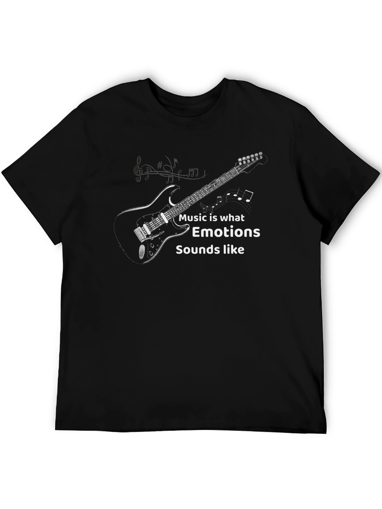 Black Music is What Emotions Sounds Like - Black T-Shirt view 5