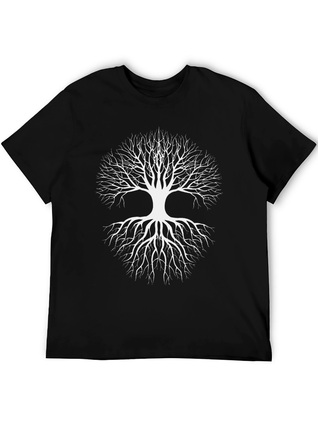 Black Tree of Life Black Graphic T-Shirt view 5