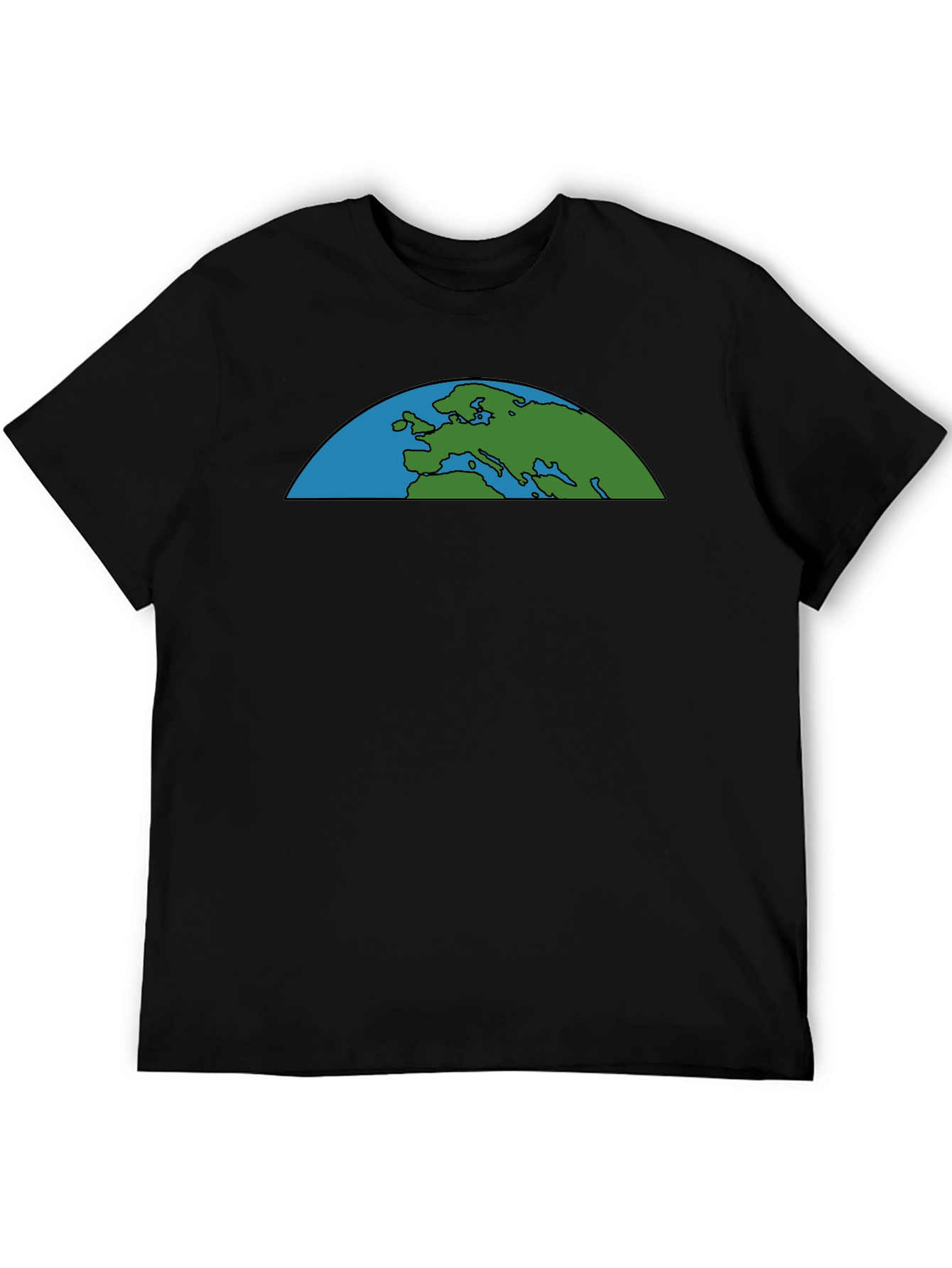 Black Earth Graphic Black T-Shirt view 5