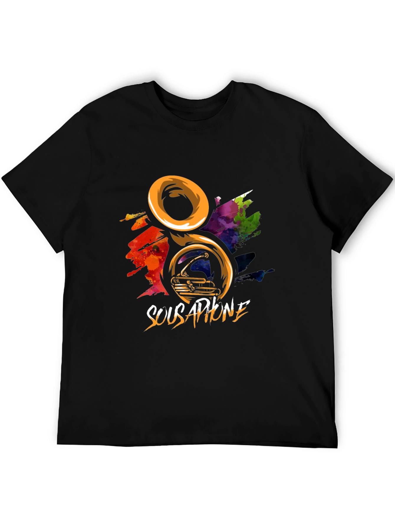 Black Sousaphone Graphic T-Shirt view 5