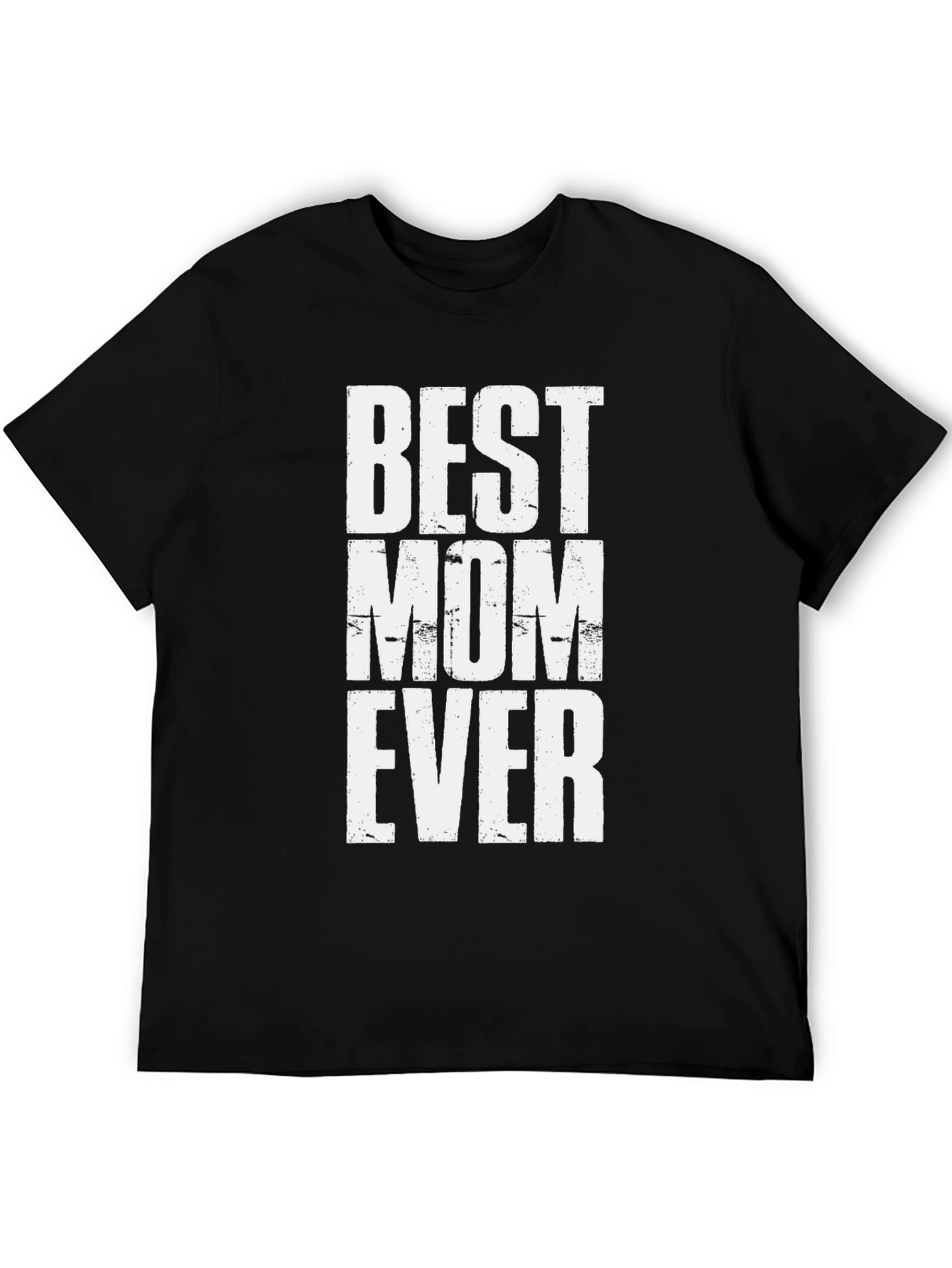 Black Best Mom Ever Graphic T-Shirt - Classic Black Tee view 5