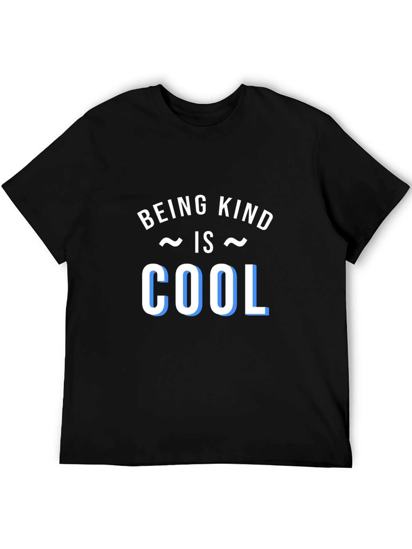 Black Being Kind Is Cool Black T-Shirt view 5