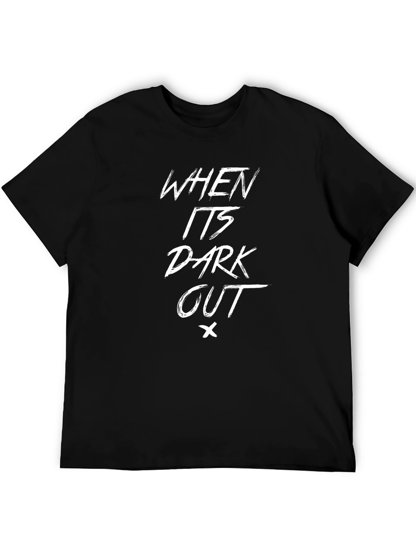 Black When It's Dark Out Graphic Tee - Black view 5