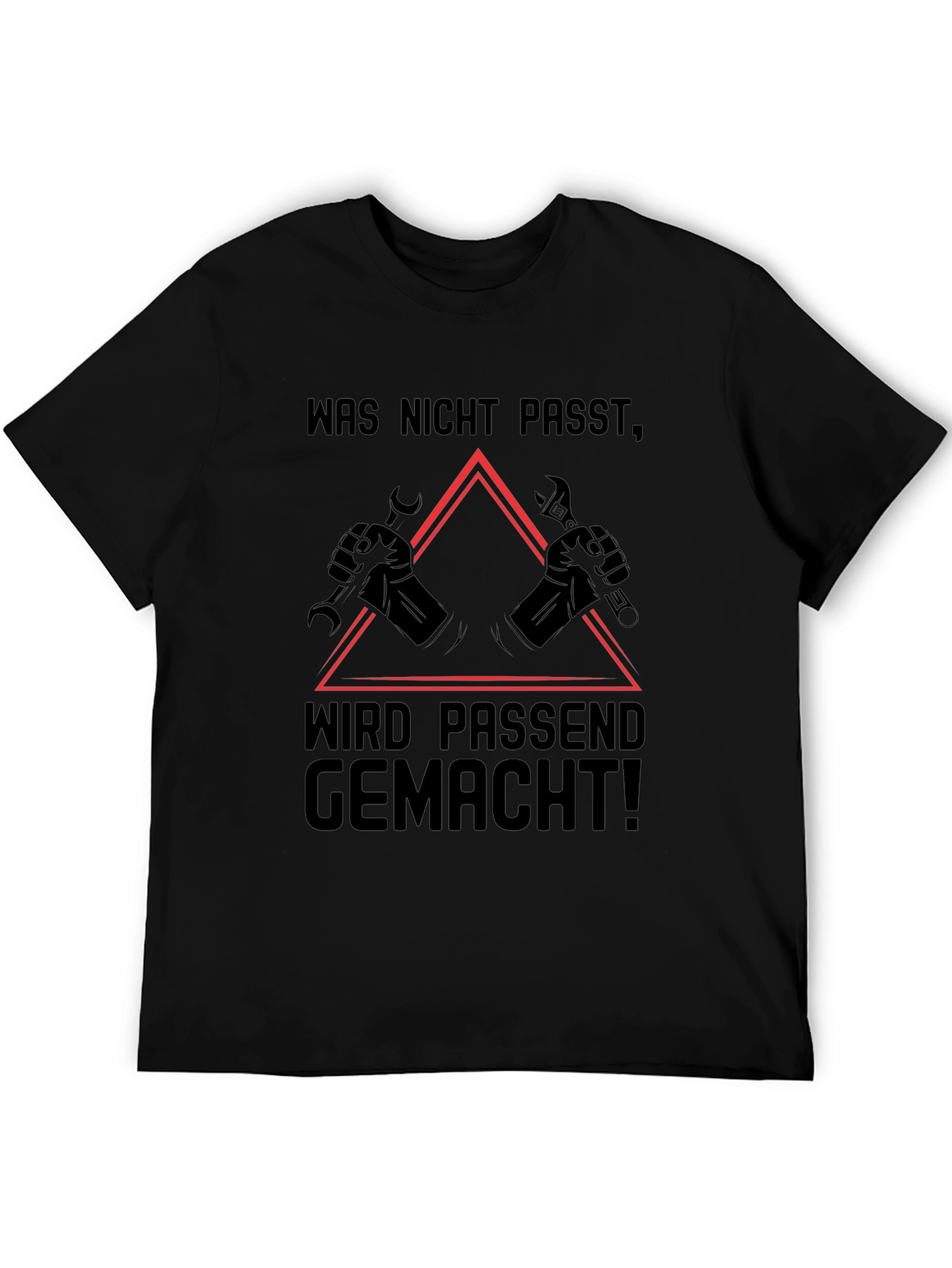 Black Was Nicht Passt T-Shirt, Mechanic Gift view 5