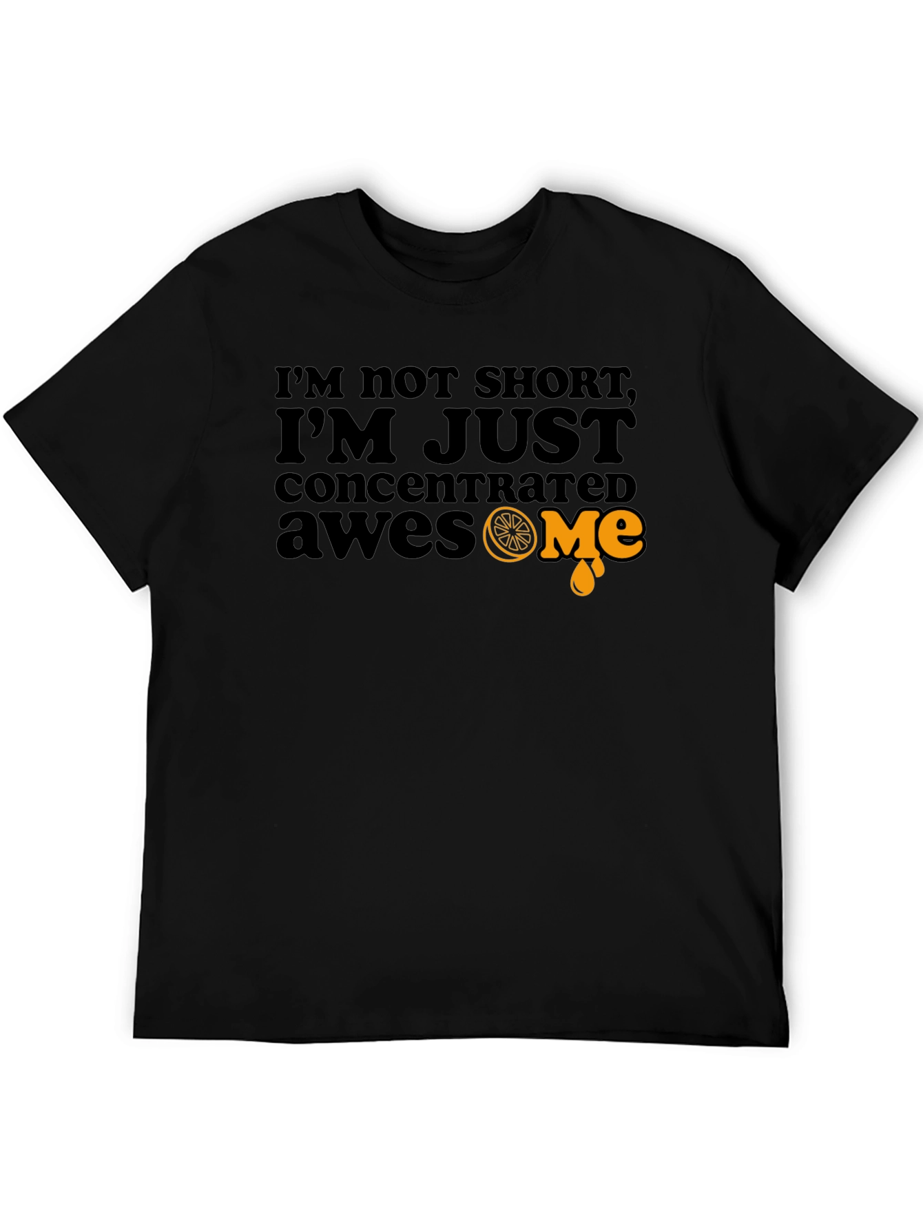 Black Concentrated Awesome Black T-Shirt - Funny Graphic Tee view 5