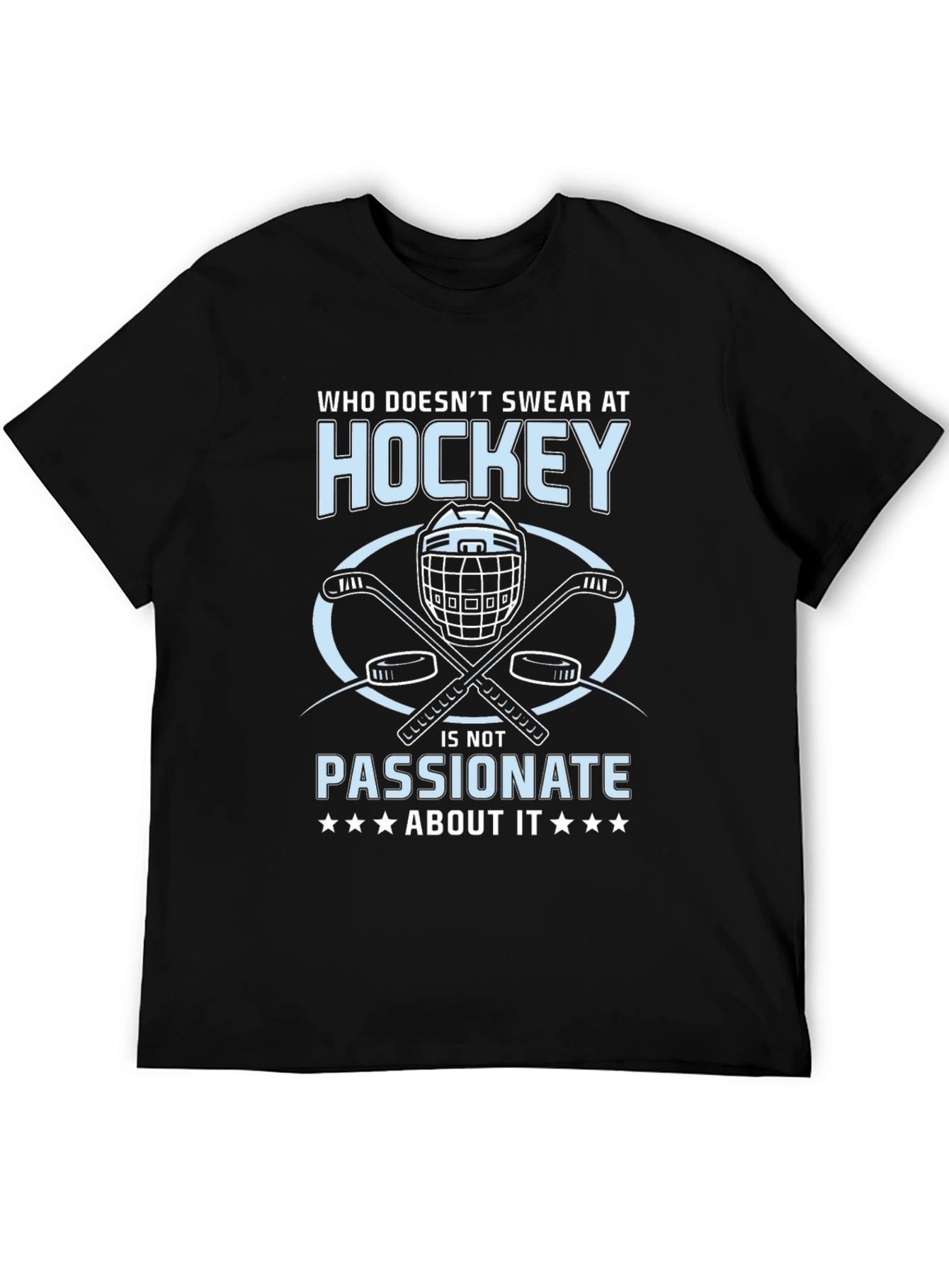 Black Hockey Passion T-Shirt view 5