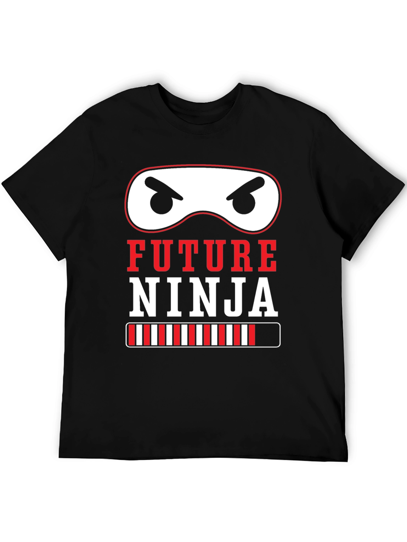 Black Future Ninja Graphic Tee - Cool Kid's Shirt view 5