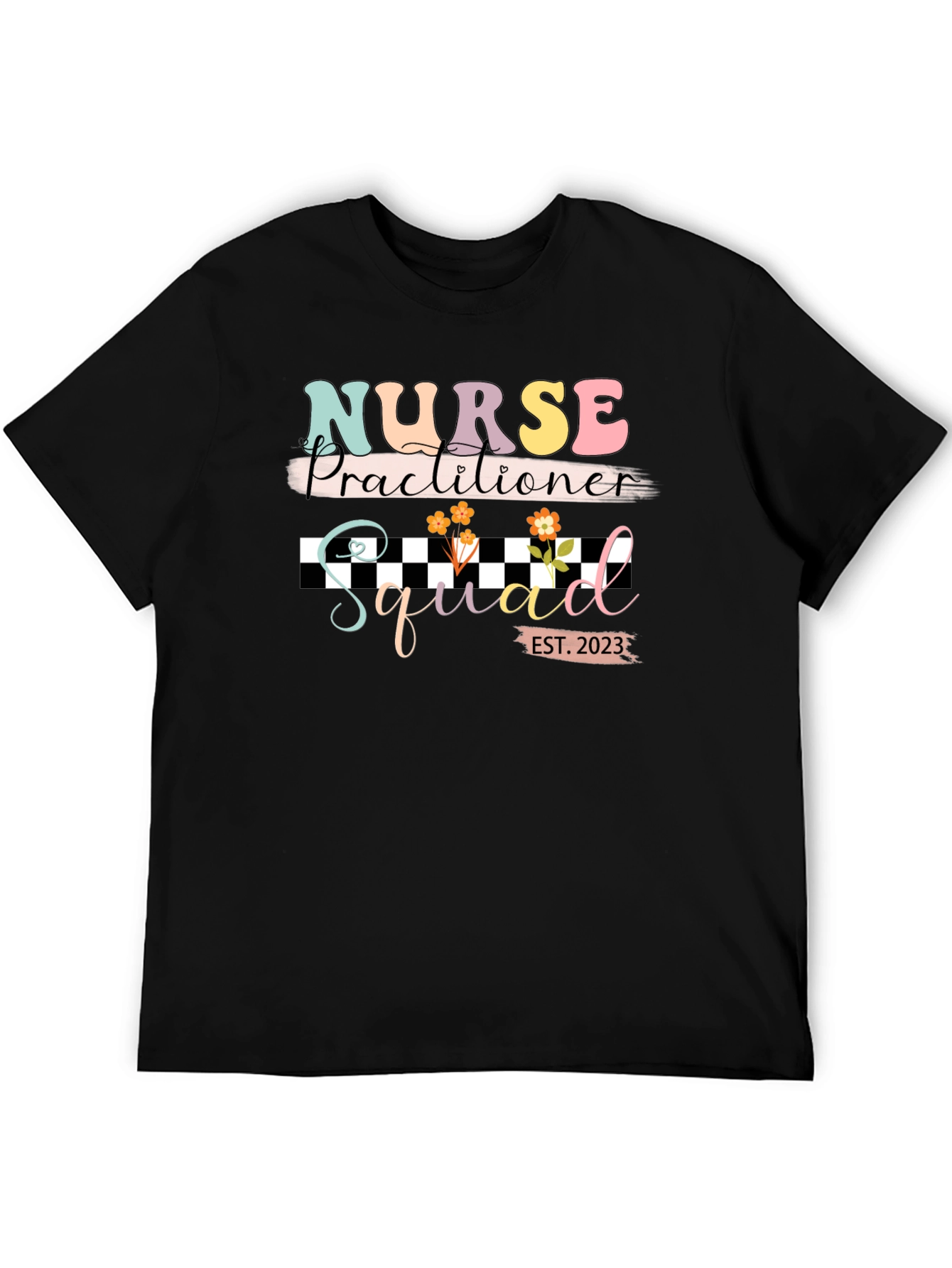 Black Nurse Practitioner Squad 2023 T-Shirt view 5