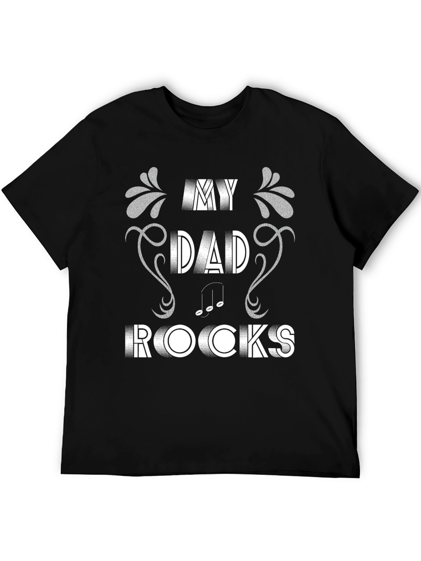 My Dad Rocks T-Shirt, Music Note Design - 5