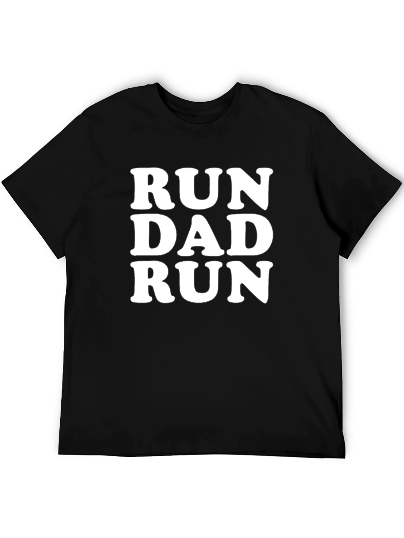 Black Run Dad Run Black T-Shirt view 5