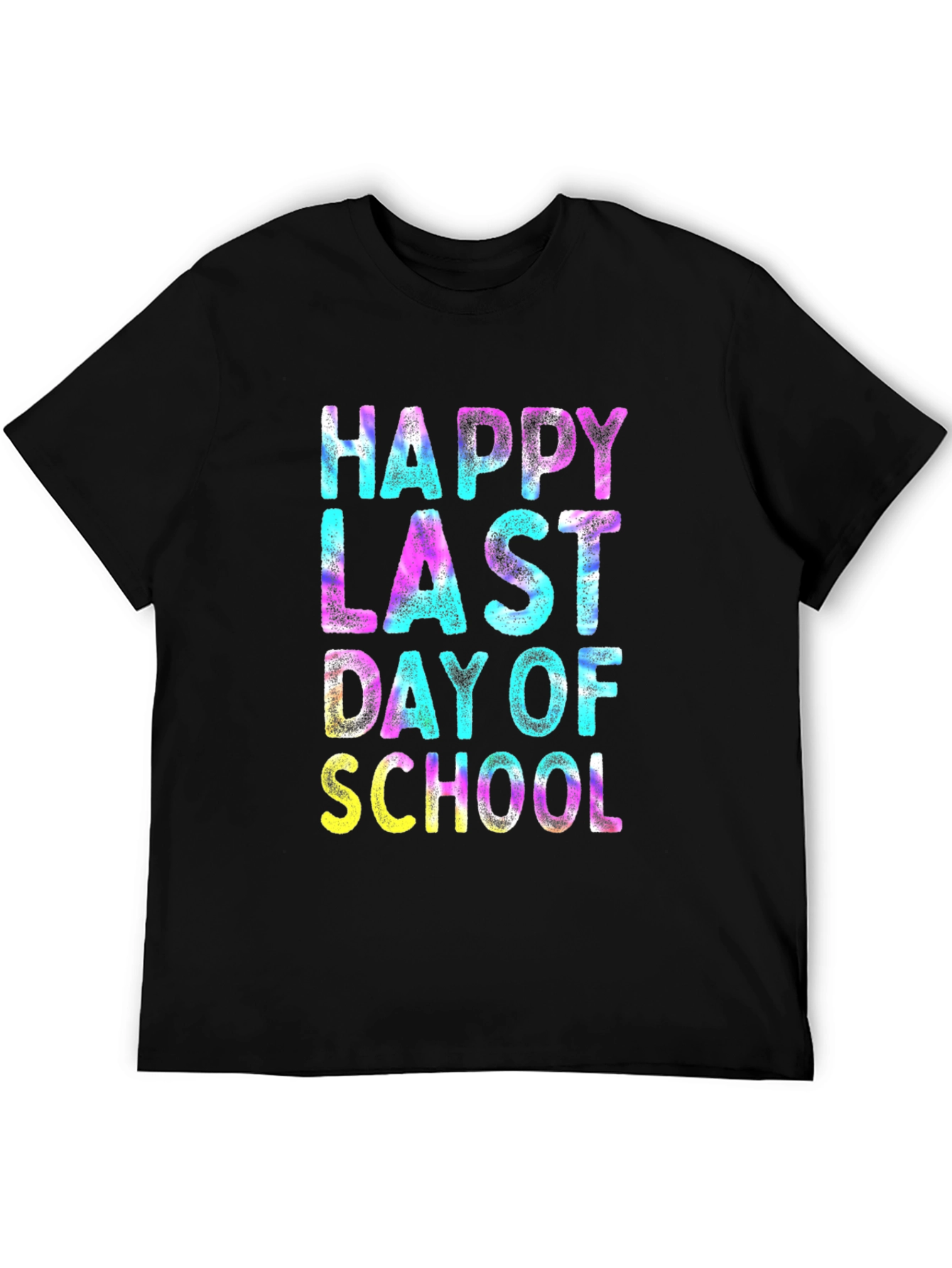 Black Happy Last Day of School Graphic T-Shirt view 5