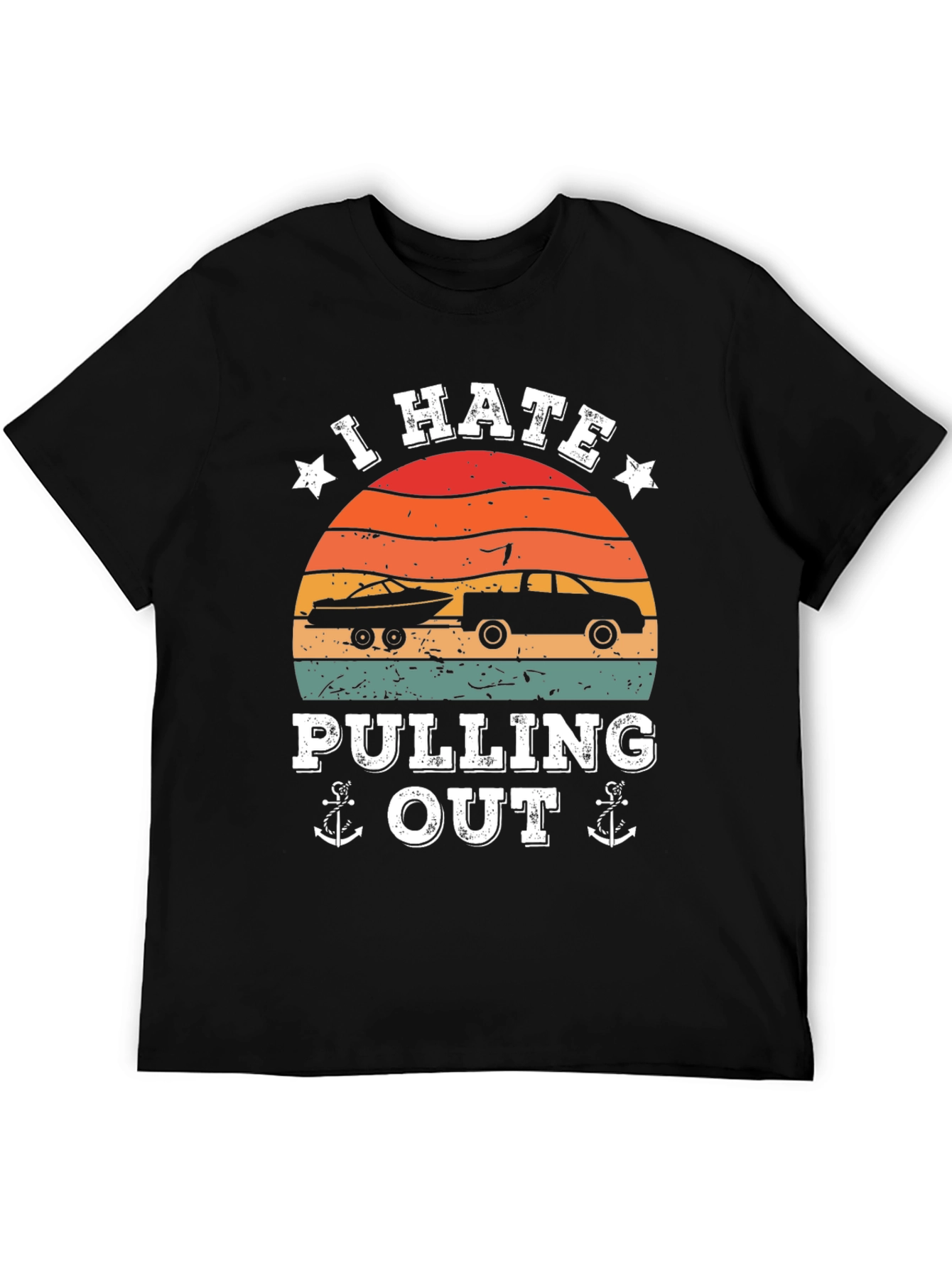 Black I Hate Pulling Out Graphic T-Shirt view 5
