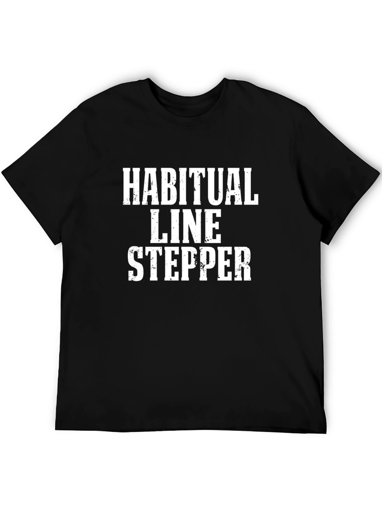 Black Habitual Line Stepper Black T-Shirt view 5