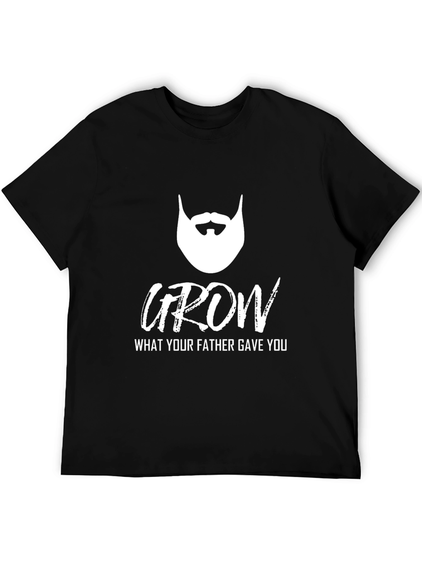 Black Grow What Your Father Gave You T-Shirt view 5
