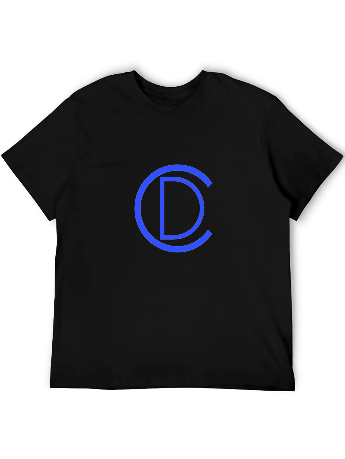 Black Cool Blue CD Graphic Black T-Shirt view 5