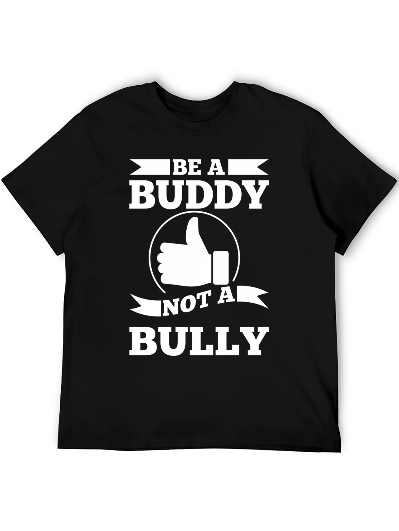 Black Be A Buddy T-Shirt - Anti Bullying Tee view 5