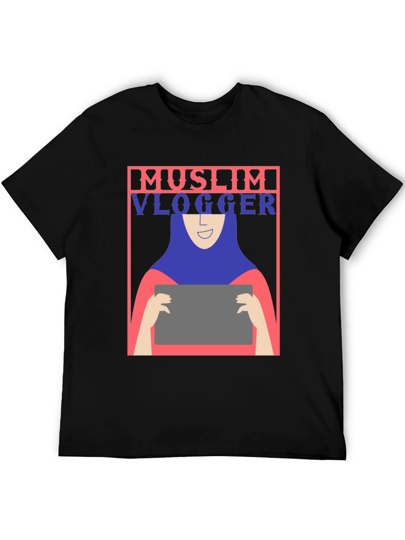 Black Muslim Vlogger Graphic T-Shirt - Unisex view 5