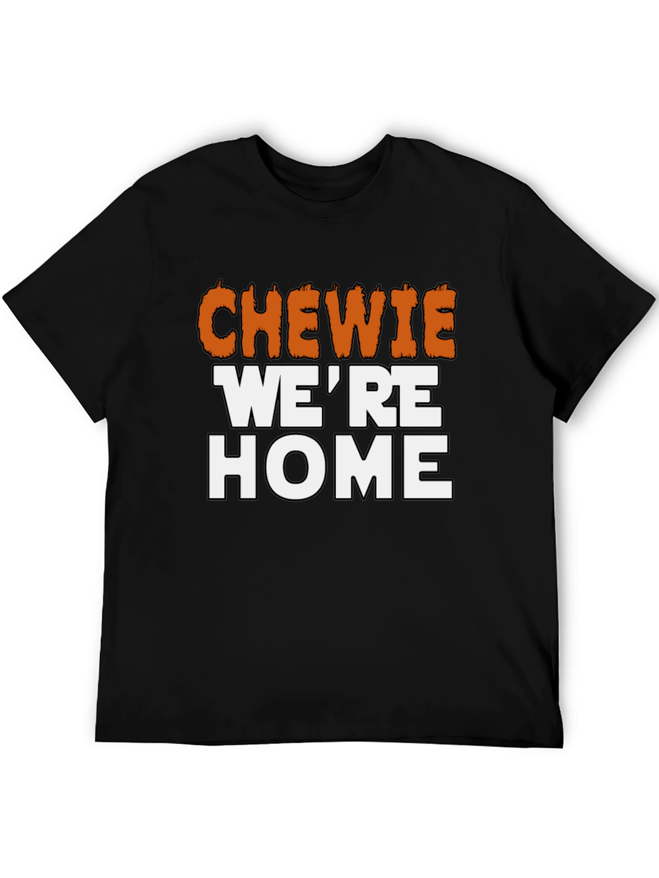 Black Chewie We're Home Graphic Tee - Star Wars T-Shirt view 5