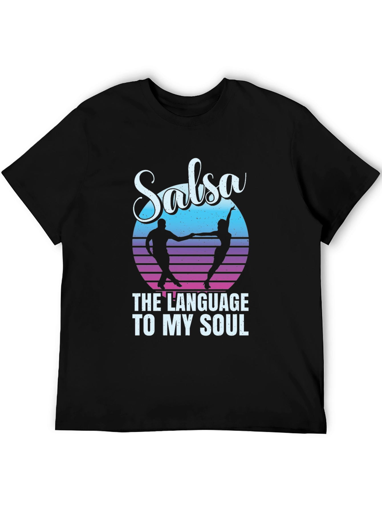 Black Salsa Dance T-Shirt - The Language To My Soul view 5