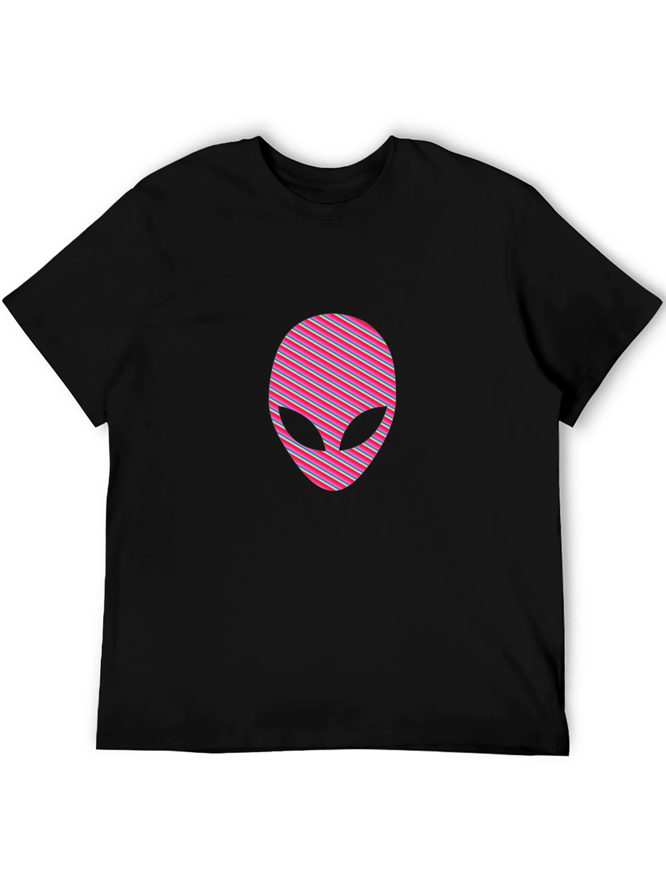 Retro Alien Graphic Tee - Black - 5