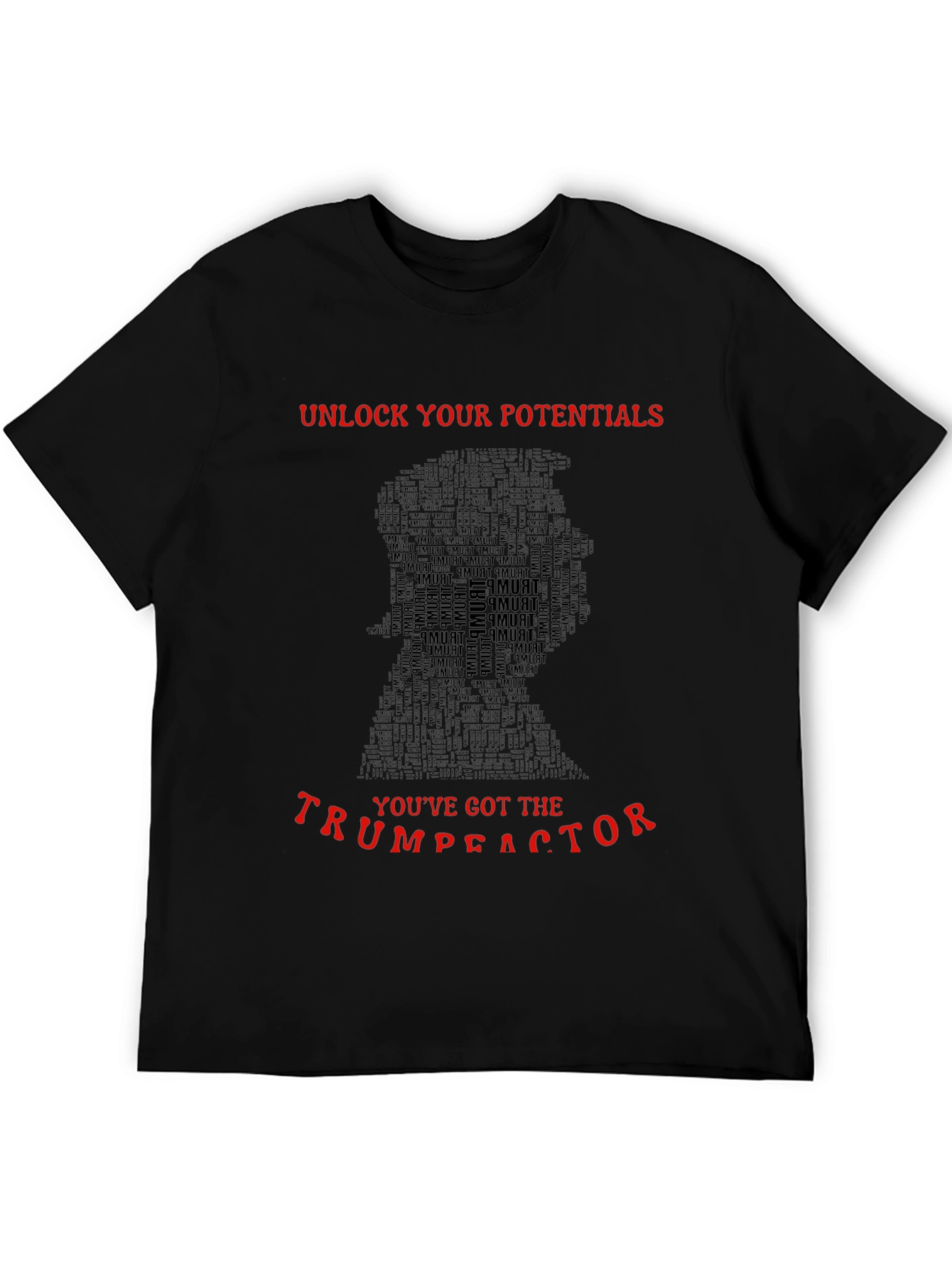 Black Unlock Your Potentials Graphic Tee view 5