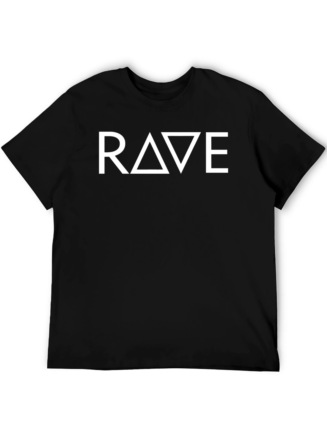 Black Rave Graphic T-Shirt - Stylish Crew Neck Tee view 5