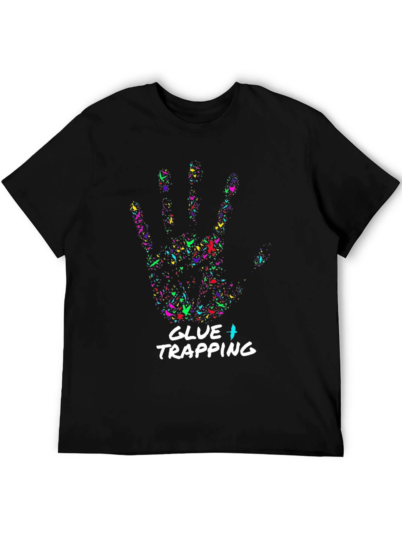 Black Glue Trapping Graphic T-Shirt view 5