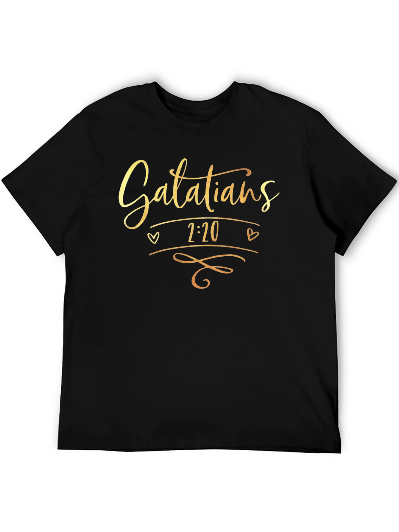 Black Galatians 2:20 T-Shirt view 5