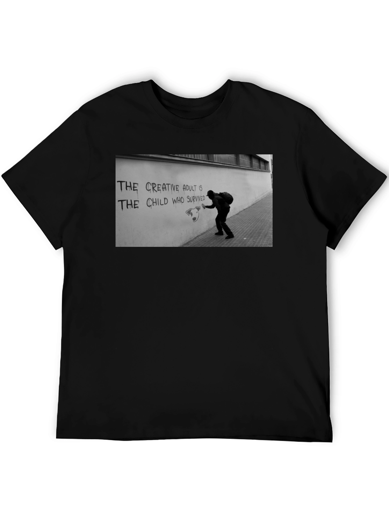 Black Creative Adult T-Shirt view 5