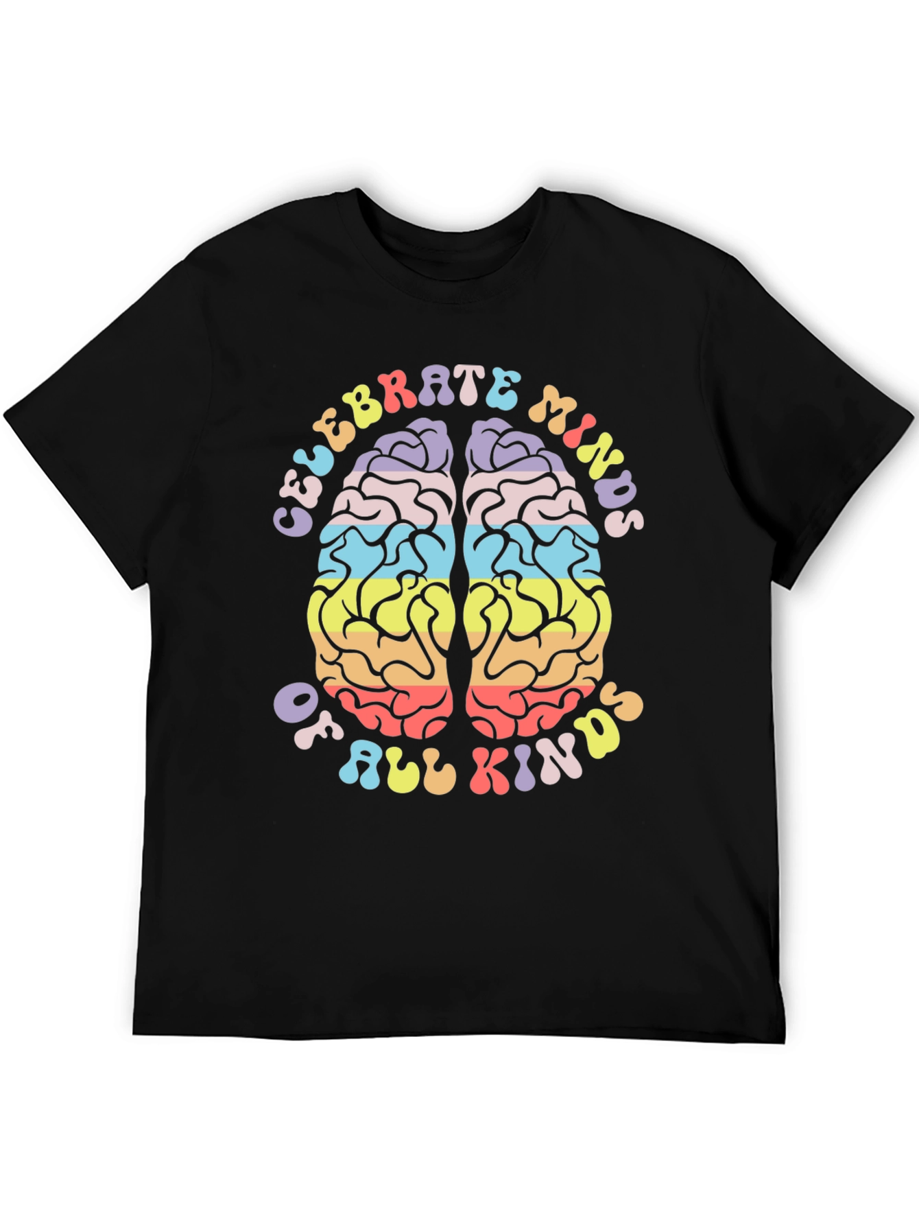 Black Celebrate Minds of All Kinds Graphic Tee view 5