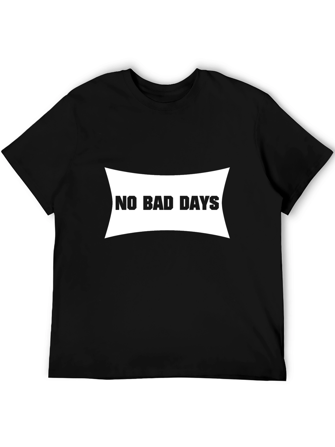 Black No Bad Days Black T-Shirt view 5