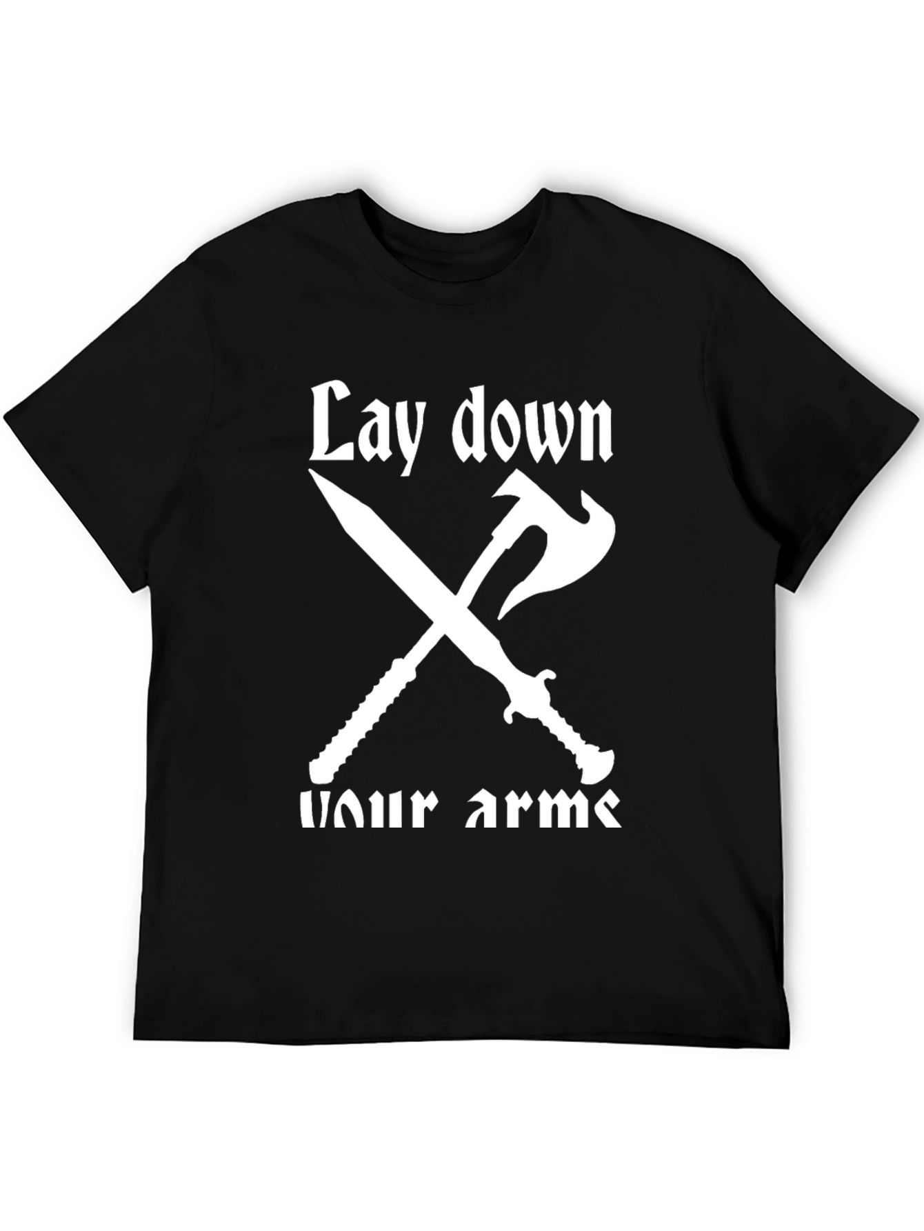 Black Lay Down Your Arms T-Shirt view 5
