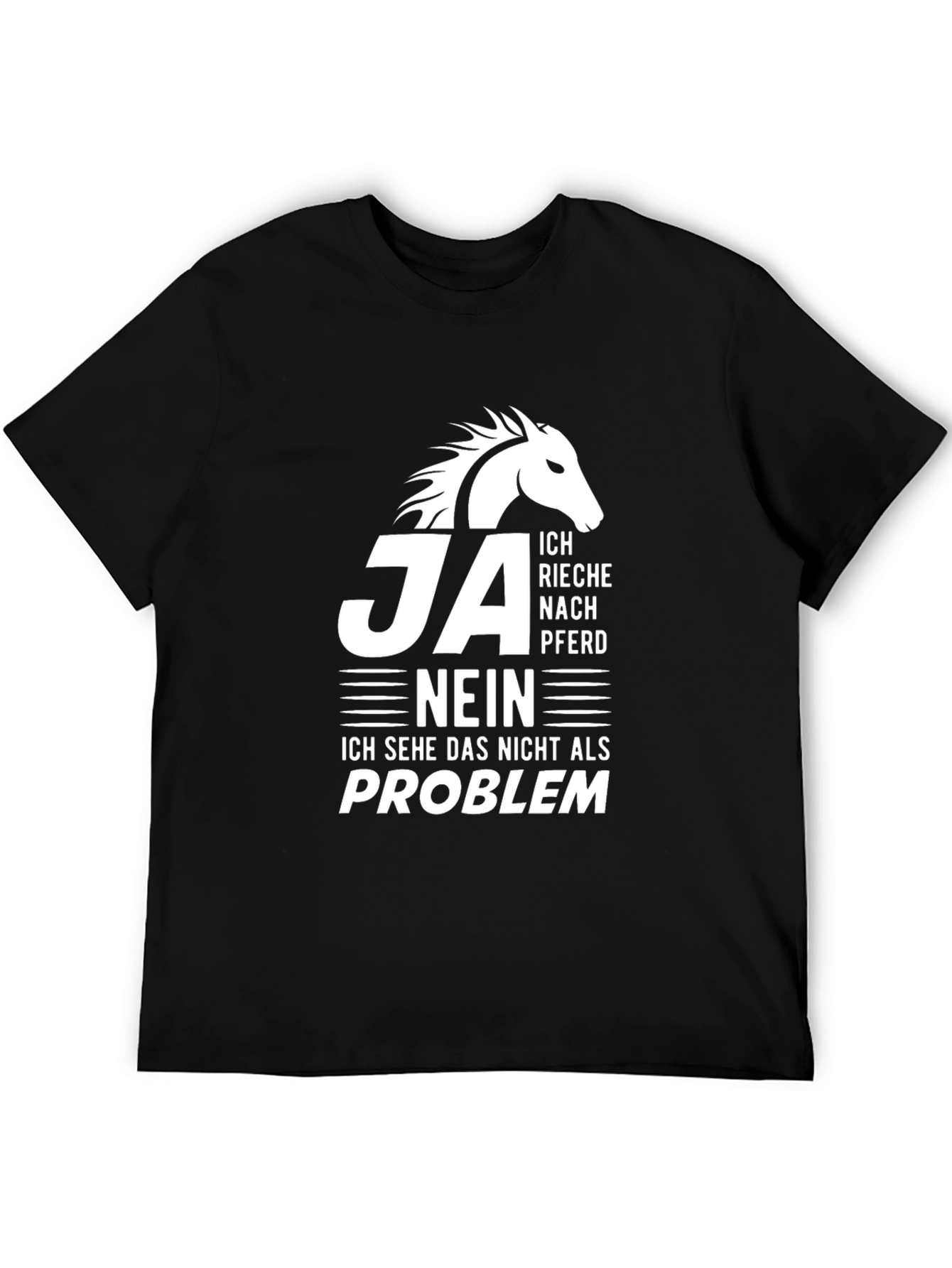 Black Ich Rieche Nach Pferd T-Shirt - Horse Lover Tee view 5