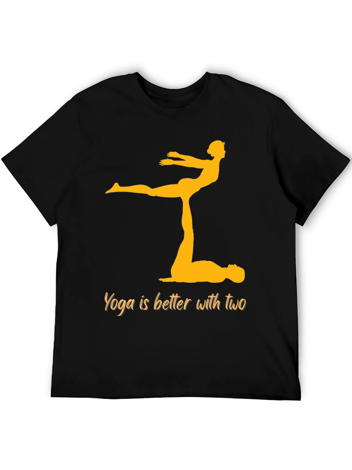 Black Yoga is Better with Two Black T-Shirt view 5
