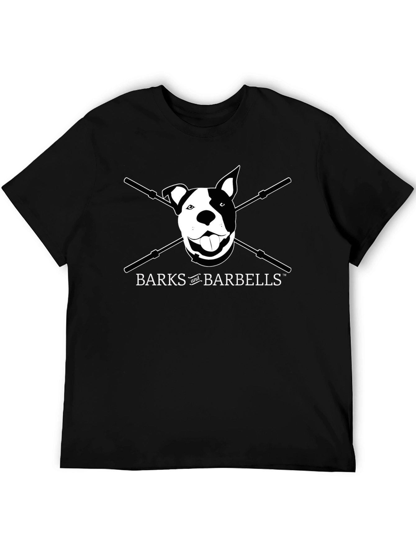 BARKS and BARBELLS Dog T-Shirt - Black - 5