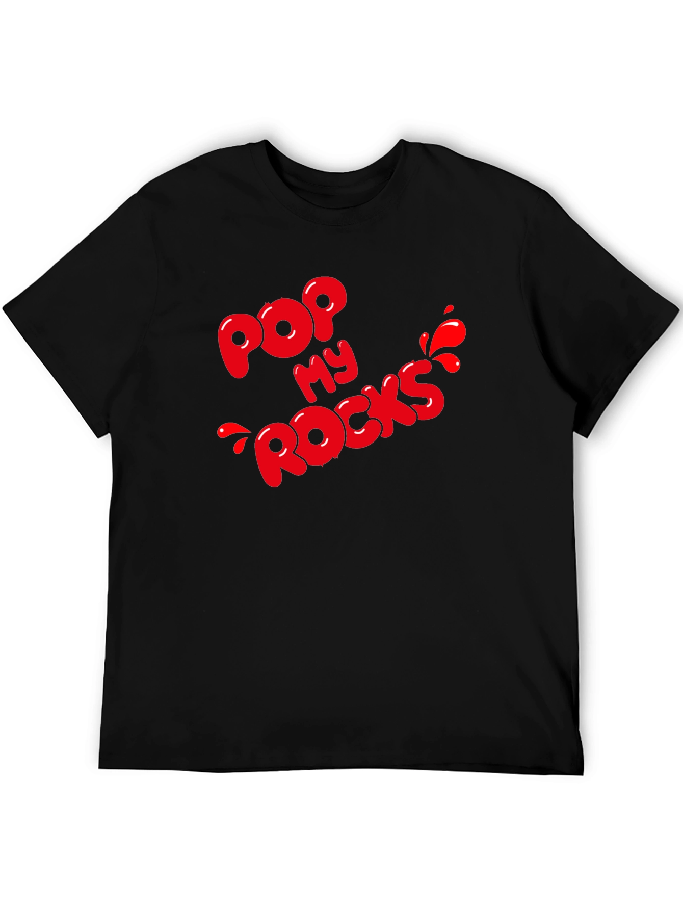 Black Pop My Rocks Graphic Tee - Black view 5