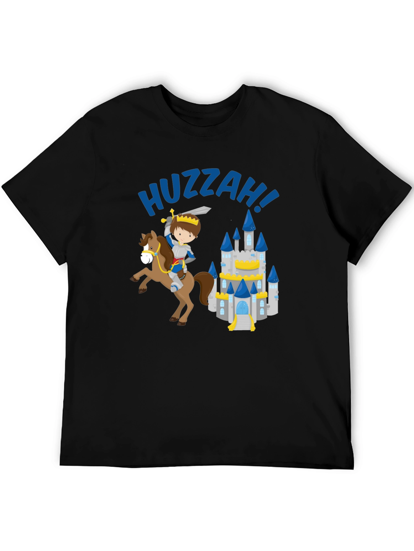 Black Huzzah Knight & Castle Graphic Tee view 5