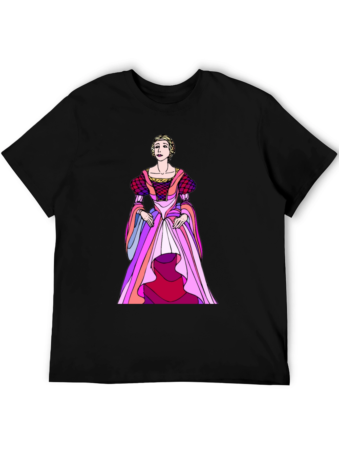 Black Renaissance Dress Graphic Tee view 5